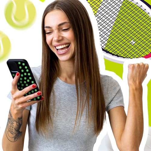 Image of Weysat 30g Mini Tennis Polymer Clay Slices 0.2 Inch Tiny Clay Tennis Pieces Sports Sprinkles Ball Confetti for Clips Nail Art DIY Craft Party Decoration Favors for Team Sports Lover