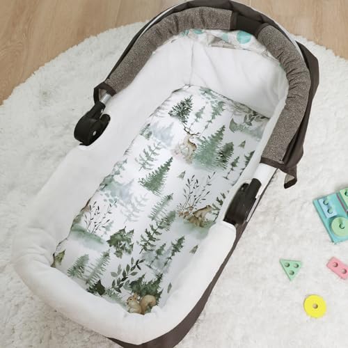 Image of PHF 3 Pack Soft Bassinet Sheets, Woodland Breathable Comfy Cradle Sheets for Baby Boys Girls Neutral, No Slip Universal Fit for Most Cradle and Bassinet Mattress, Woodland