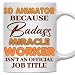 MONIZILUCKY 3D Animator Mug - Gift For 3D Animator - 11oz White Ceramic Coffee Mug for Office, Coworkers, Retired, Retirement, Birthday, Thanksgiving, Christmas