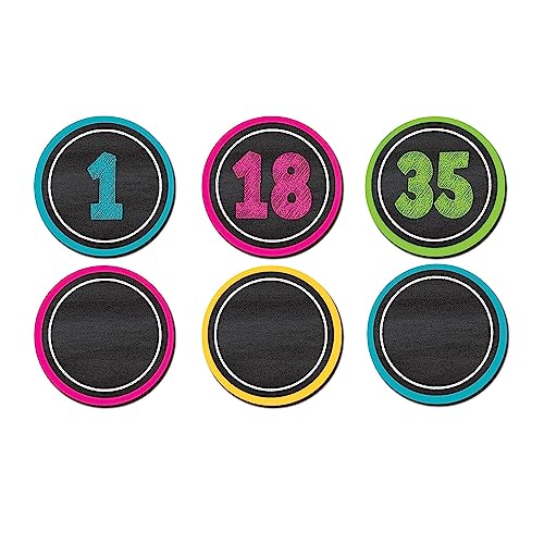 Teacher Created Resources 77280 Chalkboard Brights Numbers Magnetic Accents