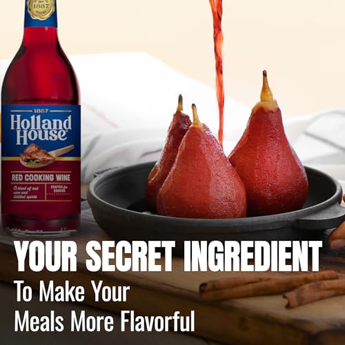 Image of Holland House Red Cooking Wine, Ideal for Cooking, Roasting and Marinating, 16 FL OZ