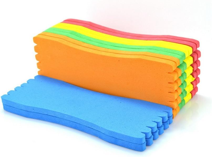 Rainten Foam Board Fishing Line Accessories Foam Wrapped Wire Fishing Winding Board Professional Fishing Tackles Pack of 10 pcs