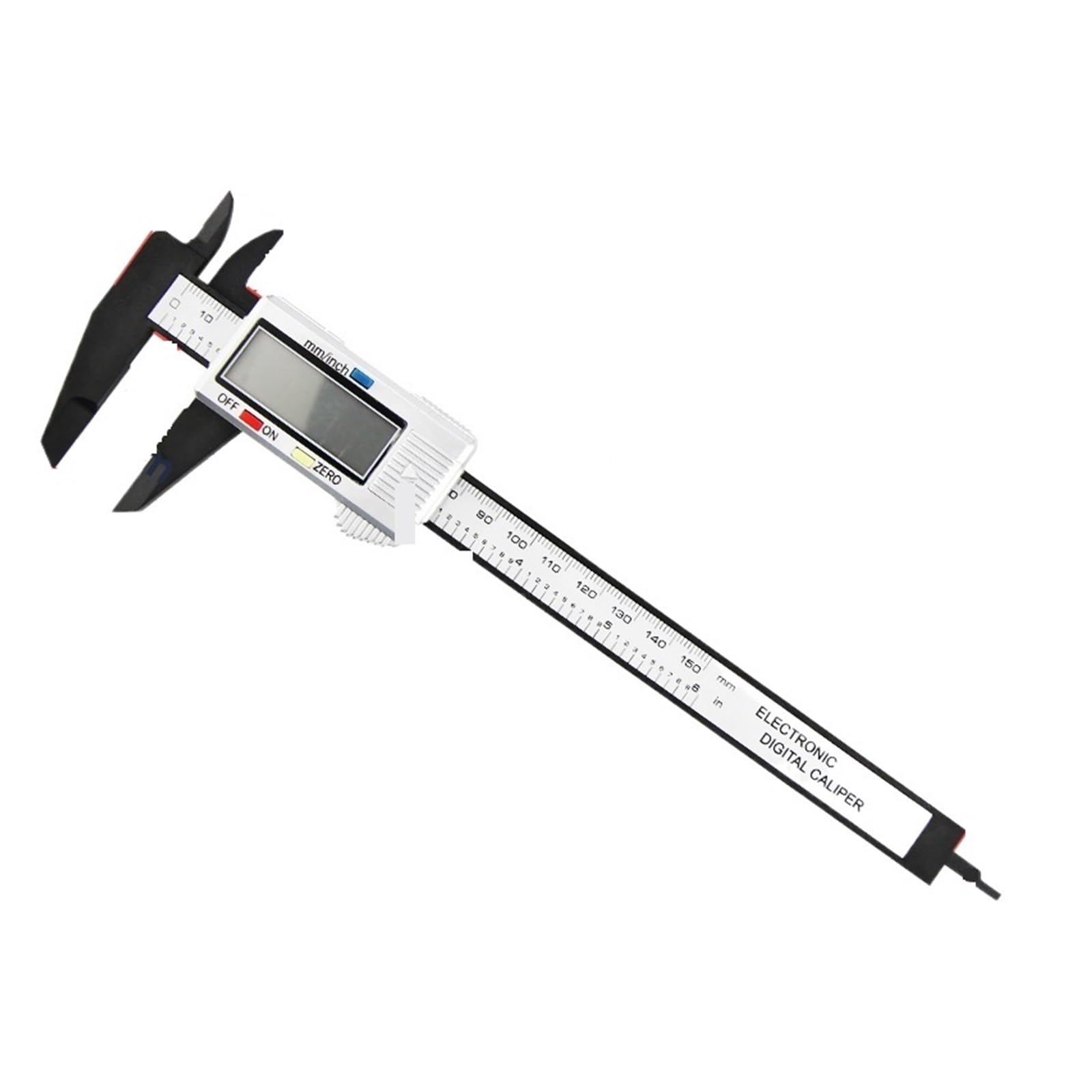 SWENEEN Digital Vernier Caliper Plastic Pachometer Digital Ruler Carpentry Tools Caliber Measuring Tools Digital Calipers Depth Gauges,Caliper Silver 150