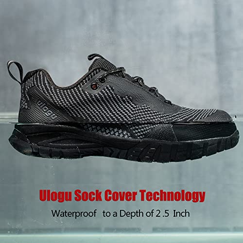ulogu Waterproof Hiking Shoes for Men Women丨 Comfy Lightweight Non-Slip All Day Walking Work Sneakers 6-Month Warranty4