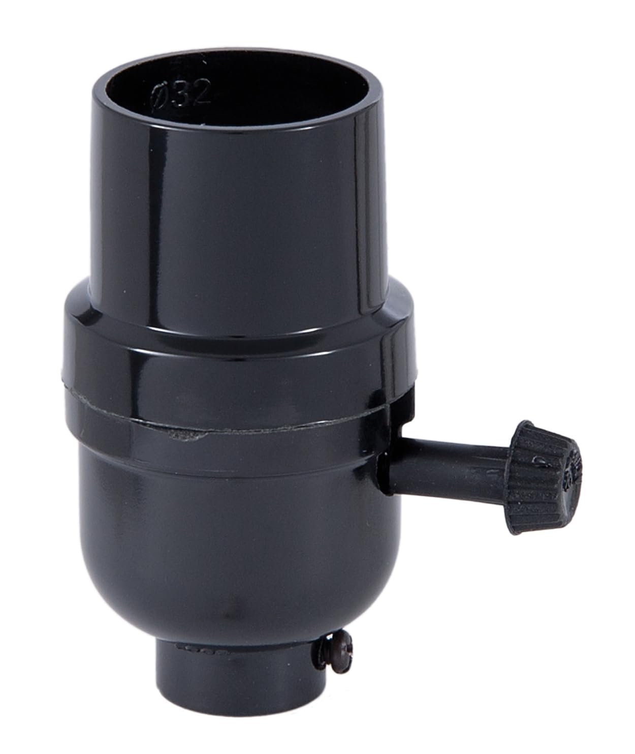 B&P Lamp® E26 Medium Base Phenolic Turn-Knob 3-Way Socket