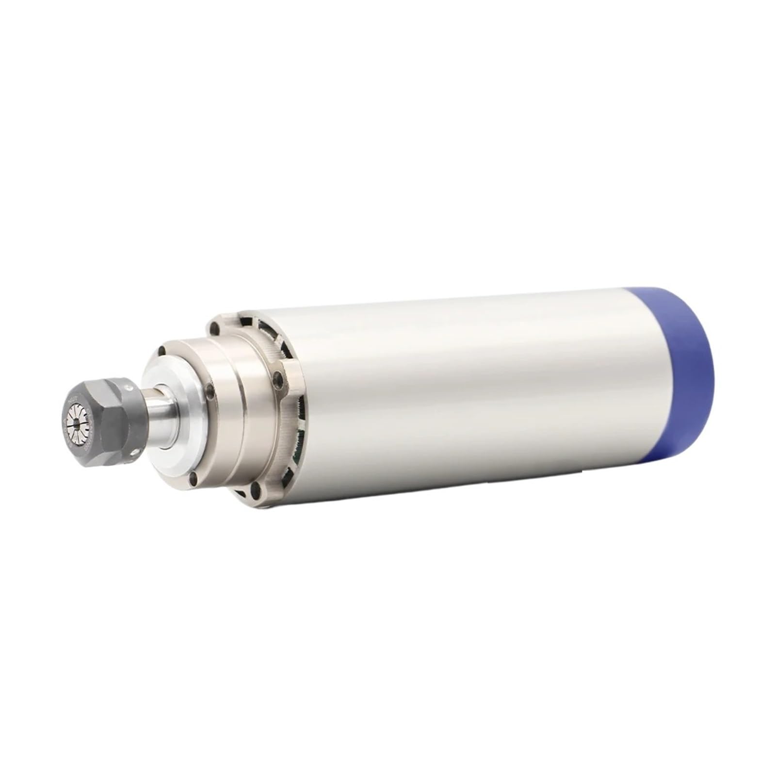 Chtkagv 220V 2Kw Air Cooling Spindle Motor, Er20 80Mm 4 Bearings Cnc Milling For Router (220V)(,Steel Ball Bearing)