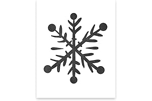 Captivating Winter Prints: Explore Our 8x10 Snowflake Art