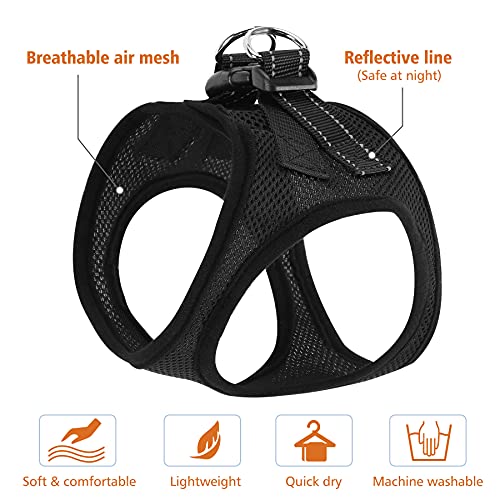 ABest-PET Cat Harness, Soft Mesh Dog Harness, Night Reflective Adjustable Breathable Jacket, Easy Control Vest Harnesses… - Image 4
