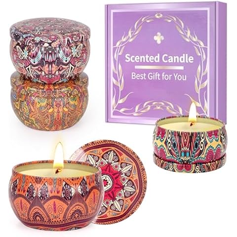 Lot de 4 bougies parfumées KIYTARBOO Cover