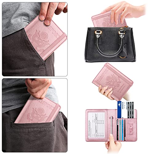 Travel Accessories Bundle: Neck Passport Holder & Passport And Vaccine Card Holder Combo #TOP6