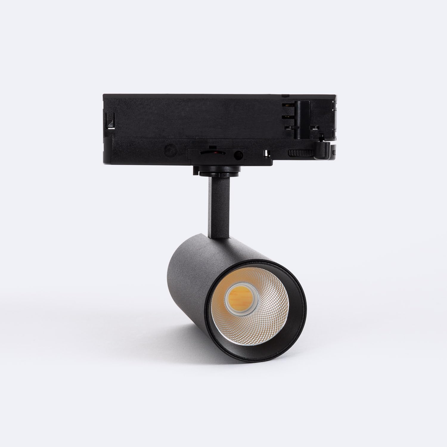 LEDKIA LIGHTING Spot LED sur Rail Triphasé 20W Carlo CCT Sélectionnable Noir 4000K - 5000K - 6000K Sélectionnable