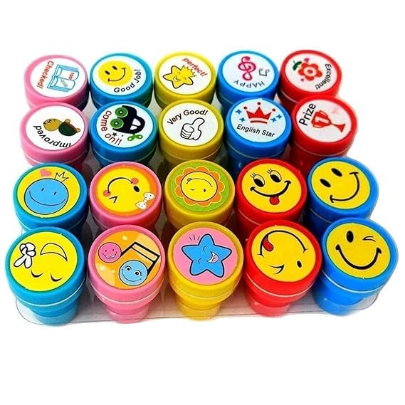 Emoji Stamps for Kids | Motivation Reward Art Teachers - Students Birthday Gift Craft Scrapbook (Set of - 6) (B0CTFN38C3) Amazon Price History, Amazon Price Tracker