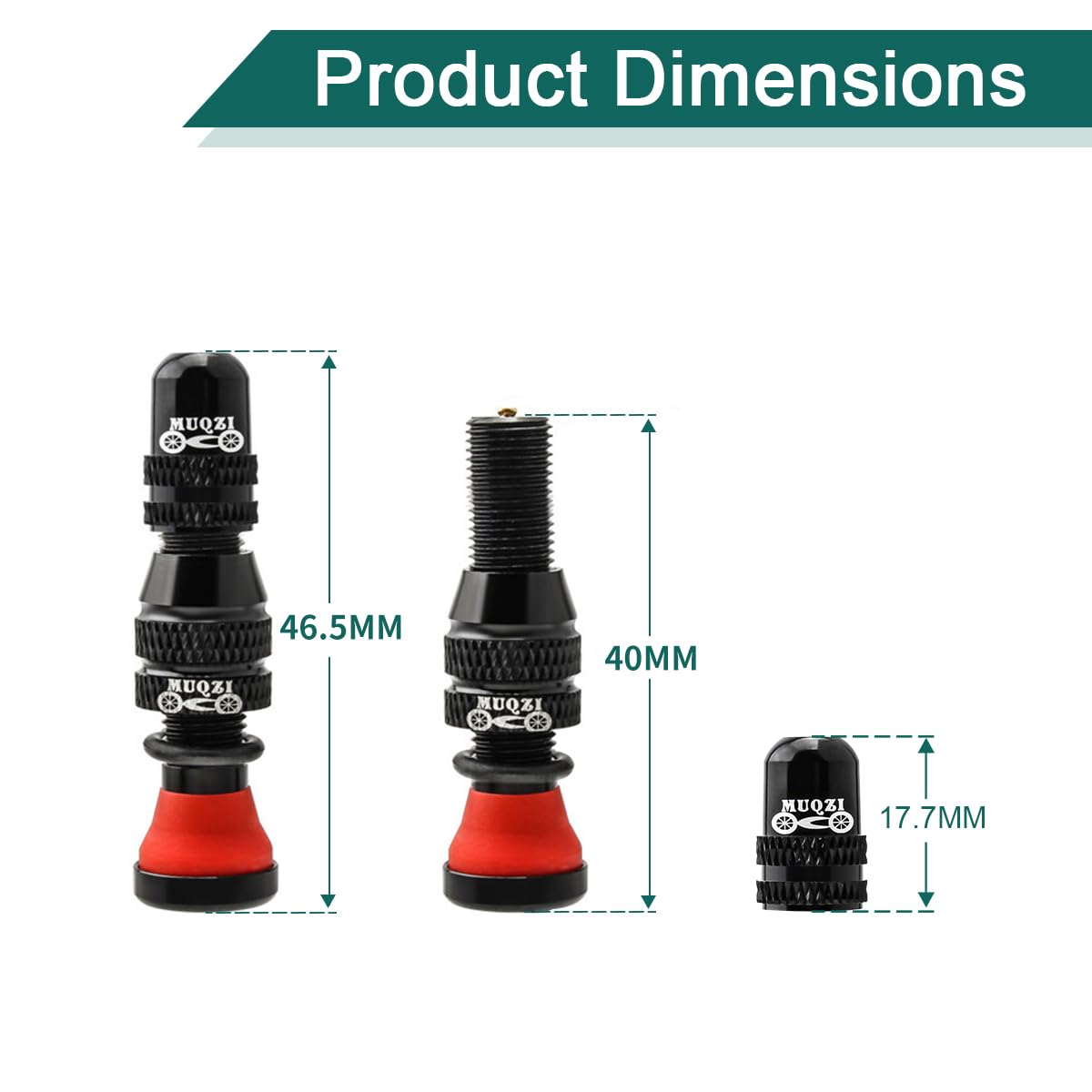 MUQZI Tubeless Schrader Valve Stems - Image 3