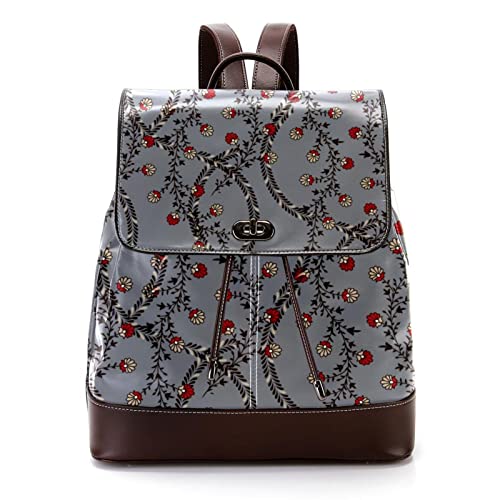 Sac à dos ordinateur imprimé cachemire avec protection renforcée violette