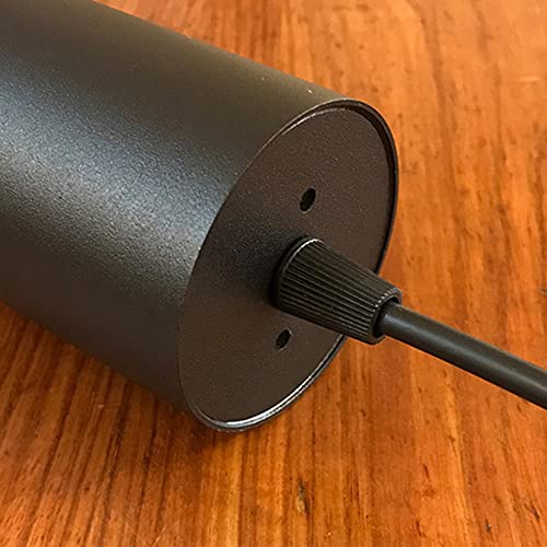 Candelier minimalista LED para barra de cocina moderna lámpara colgante negra de 40cm 6
