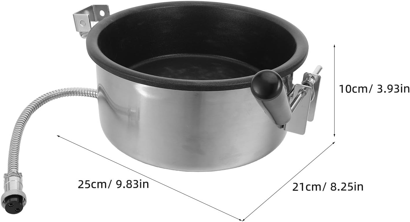 Generic Popcorn Maker Replacement Pot: 8oz Hot Air Kettle for Electric Popcorn Machine 2 Hole 15mm - Nonstick & Rapid Heat Easy to Clean for Home & Commercial Use