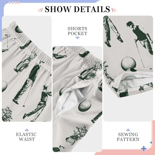 CaTaKu Boys Golf Sport Vintage Pants for Boys Girls Wide Leg Sweatpants Kids Long Bottoms with Pockets Size 6-14Y4