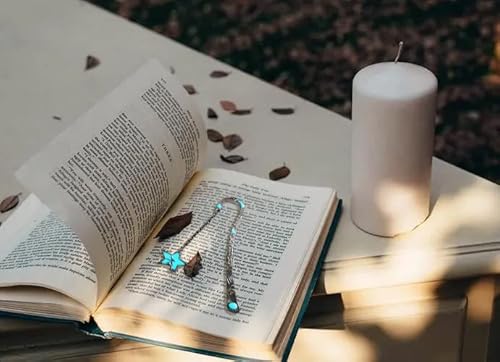 Metal Luminous Bookmark, Glow In The Dark Bookmark With 3D Star Pendant For Women, Teacher Book Lover Librarian Readers Mom Lady, Great Gift For Birthday, Teacher & Mother's Day And Christmas #TOP2