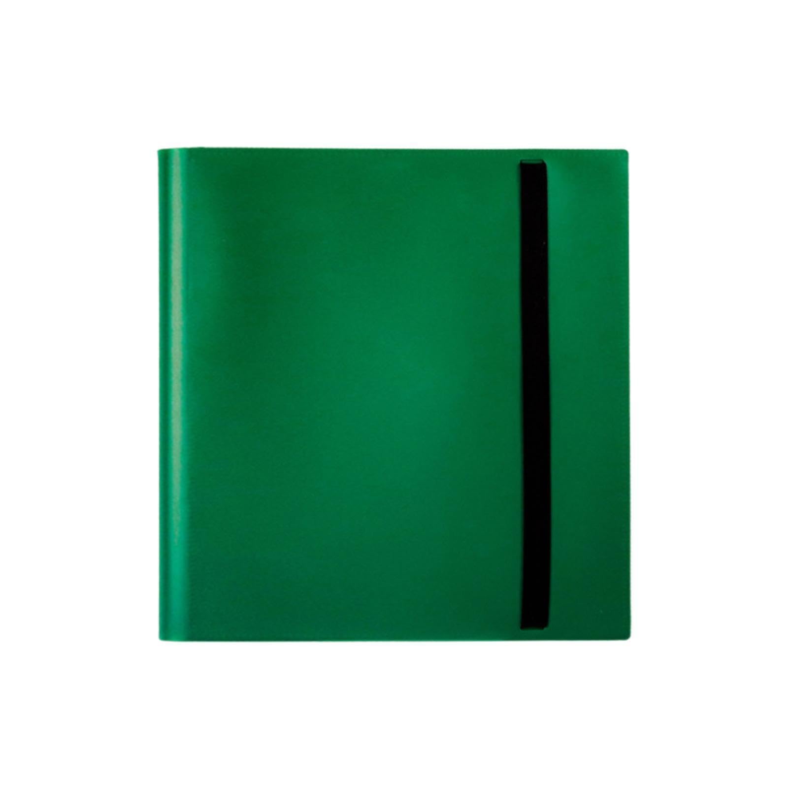 Harilla Cards Binder 12 Pockets Card Storage Binder 480 Cards Side Loading Storage Protection Cards Binder Holder for Baseball Cards, Green