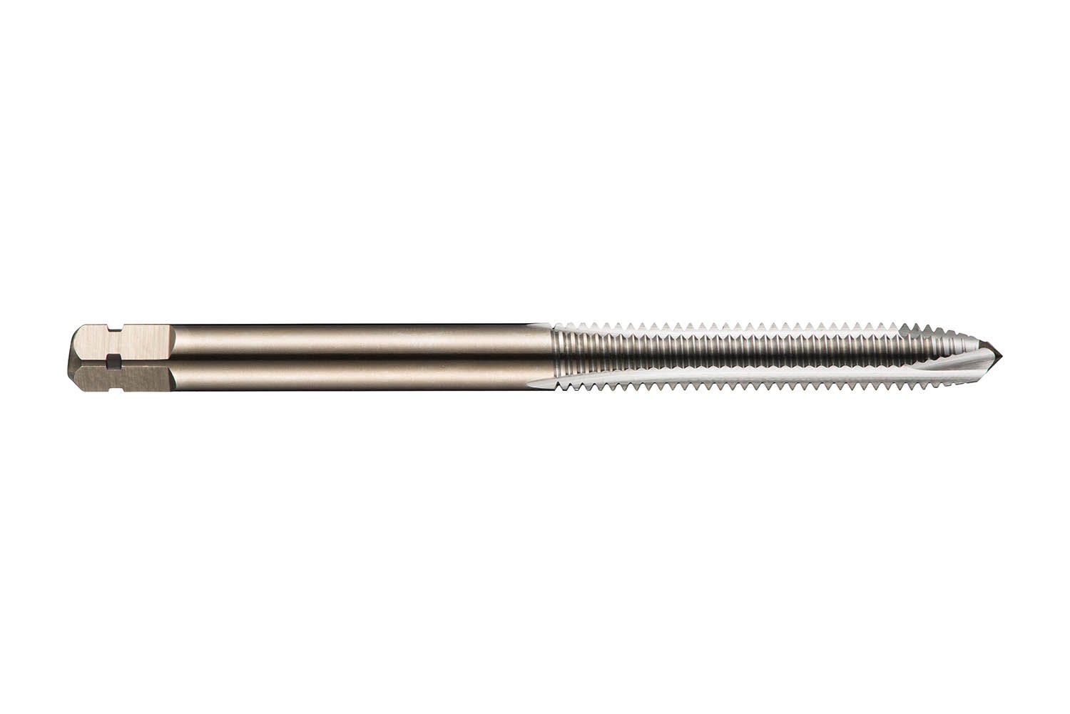 Dormer E000M2.5 Serie E000 HSS-E-PM Spiralspitze Maschinengewindebohrer metrisch mit hellem Finish, ISO-Norm, M2,5 x 0,45 mm Gewinde, 44,5 mm Länge