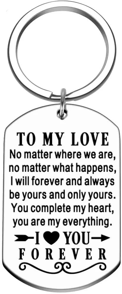 SOLDOUTTo My Love Letters Keychain Pendant Gift Couples Boyfriend Girlfriend Husband Wife Jewelry Keychain