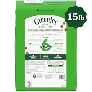 Greenies Smart Essentials Sensitive Digestion & Skin Adult Dry Dog Food Real Lamb & Brown Rice Recipe, 15 lb. Bag Greenies Smart Essentials Sensitive Digestion Skin Adult Dry Dog Food Real Lamb Brown Rice Recipe 15 lb Bag