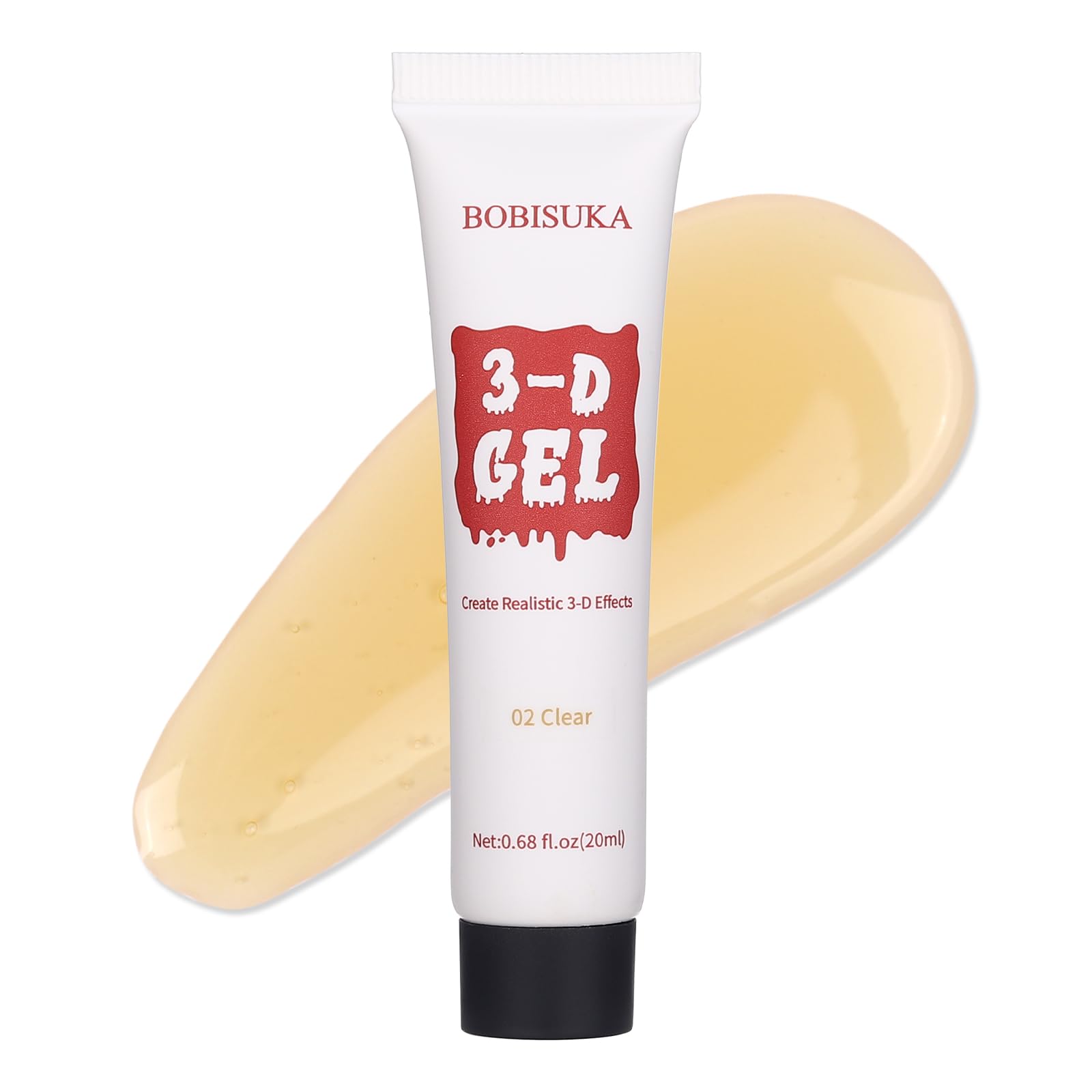 Halloween SFX Makeup 3-D Gel, Professional Special Effects Makeup Gelatin for Realistic Wounds, Scars, Fake Skin and Prosthetics for Stage, Screen, Theater, and Cosplay (Clear)