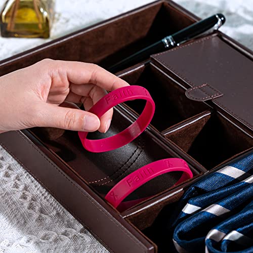 Fundraising For A Cause | Burgundy Ribbon Silicone Bracelet/Wristband – Burgundy Bracelet for Myleoma Awareness, Sickle Cell Anemia, Meningitis Awareness, Hospice Care Awareness & More (1 Bracelet)3