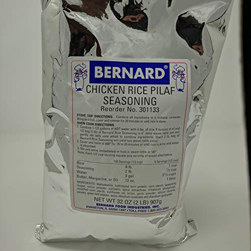 Bernard Foods Chicken Rice Pilaf Seasoning Mix SURVIVAL FOOD 119 SERV. ONE Pouch image 2