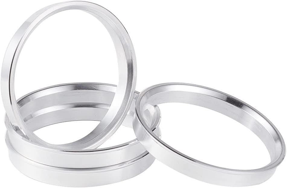 4Pcs Car Hub Centric Rings Wheel Spacer Aluminum Alloy Center Ring 73.1-66.45 ..6 .1-67.1 .1-70.3 .1-72.6mm Aluminum Alloy Wheel Spacers(73.1-70.1mm)
