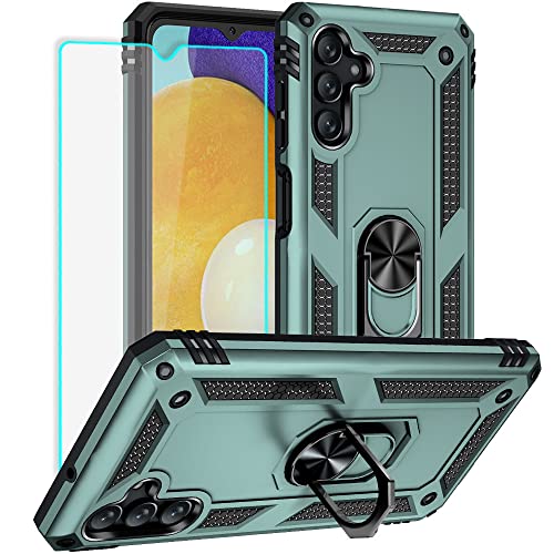 Coque Samsung Galaxy A13 5G silicone vert et protection écran A04s