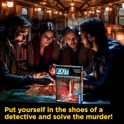 Image of EXIT The Game - Dead Man on the Orient Express | Escape Room Mystery Board Game | Detective Strategy Puzzle Game for Family & Adults | 1-4 Players | Ages 12+ | 45-90 Minutes