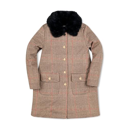 Hope & Henry Girls' Dressy Pleated Back Coat
