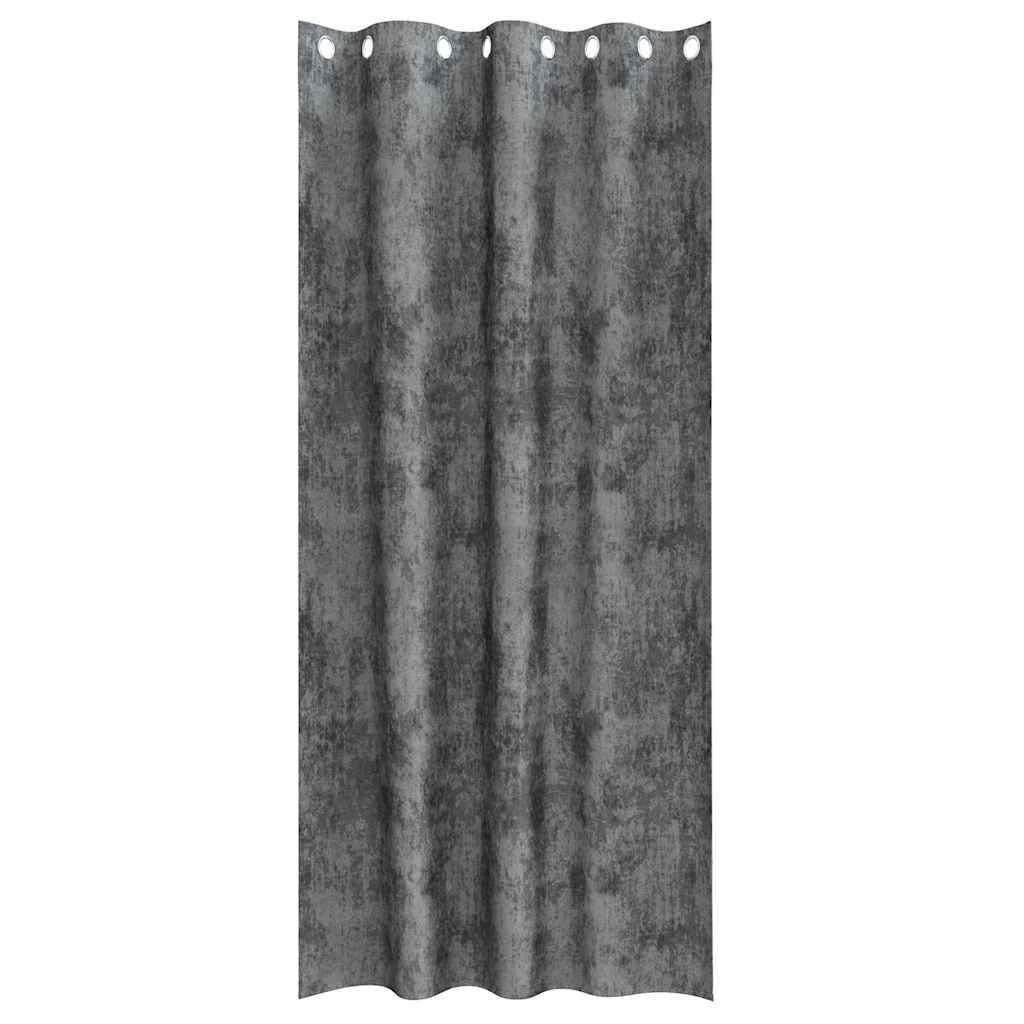 Tende in Velluto Grigio 2 Pz 225 x 140 cm