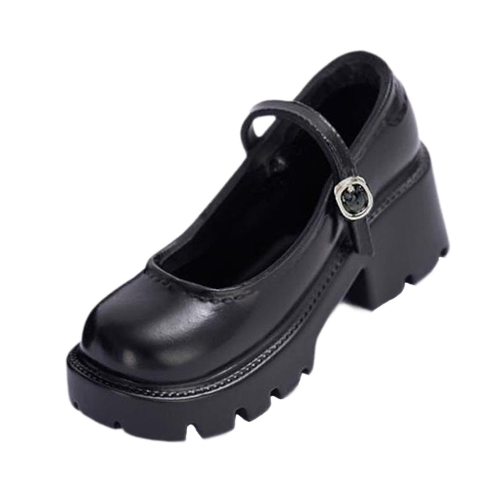 Zxpjkyu 1/6 Scale PVC Shoes, Handmade Toy Accessories, Trendy Miniature Shoes for Children 30cm (12 Inches).