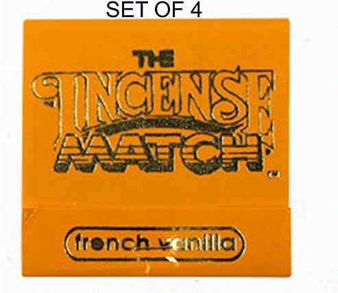 Incense Matches: Set of 4 Scented Match Books, French Vanilla