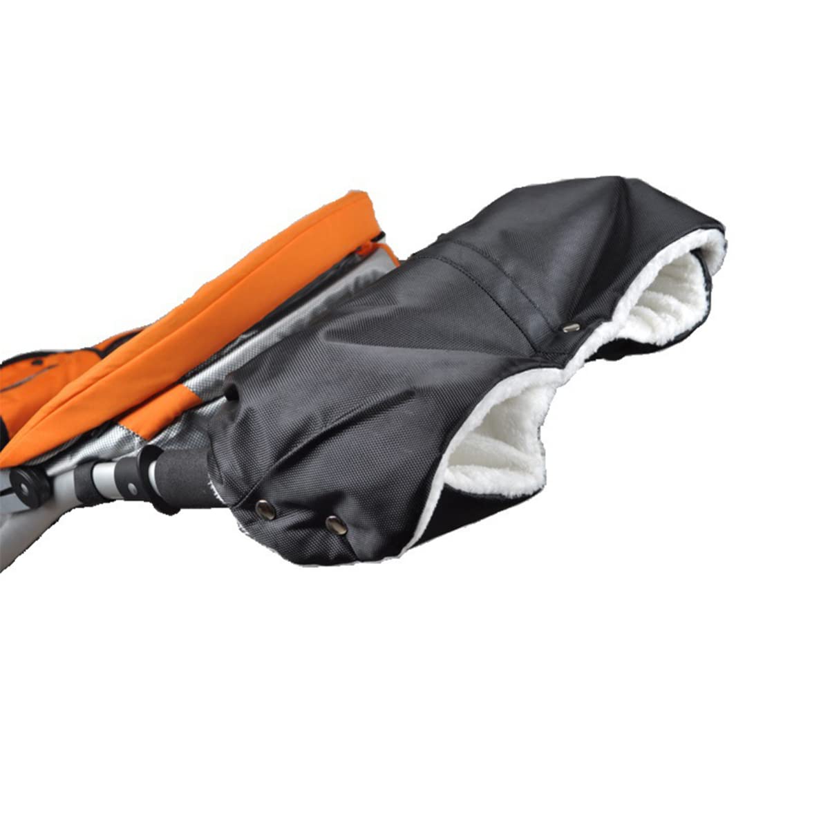 BESTonZON 3pezzi Guanti Antivento Per Carrozzina Guanti Caldi Per Passeggino Oxford Accessorio Per Inverno Nero