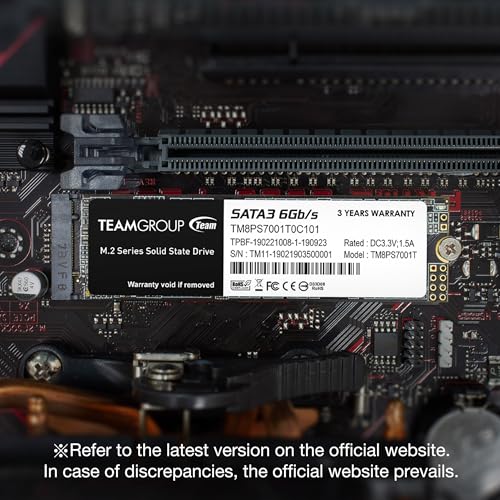 TEAMGROUP MS30 2TB with SLC Cache 3D NAND TLC M.2 2280 SATA III 6Gb/s Internal Solid State Drive SSD  Compatible with La - Additional View
