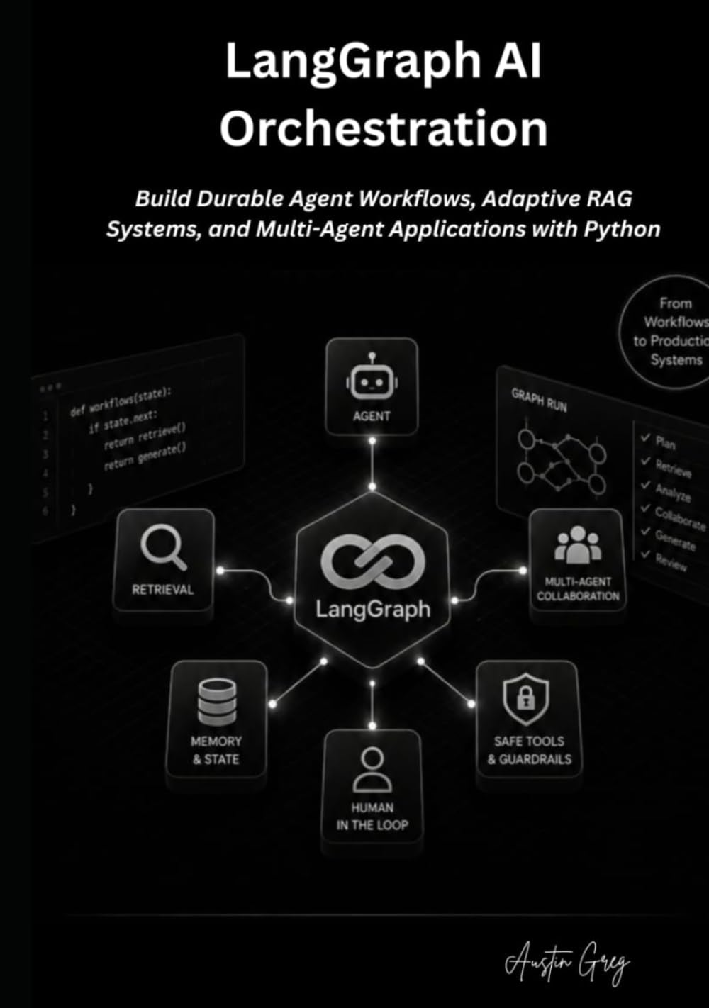 LangGraph AI Orchestration: Build Durable Agent Workflows, Adaptive RAG Systems, and Multi-Agent Applications with Python