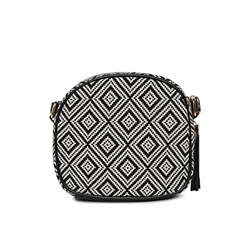 Image of KLEIO Jacquard Spacious Sling Bag for Women with Polyester Lining | Crossbody Bag for Girls with Adjustable Shoulder Strap | Suitable for Travel & Everyday Use