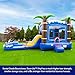 HeroKiddo 14'x 26'x15' Ocean Shark Inflatable Water Slide Bounce House with Detachable Pool, 100% Commercial Grade PVC Vinyl, Include Basketball Hoop & Blower, Wet Dry Combo for All Ages