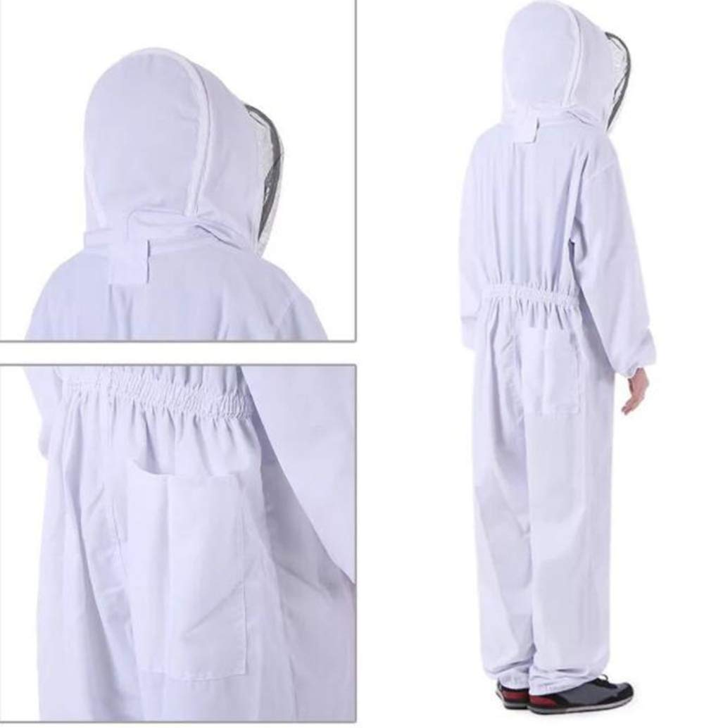 Mono profesional de apicultor para apicultura con velo autoapoyo para los guardianes de las abejas incluye guantes protectores
