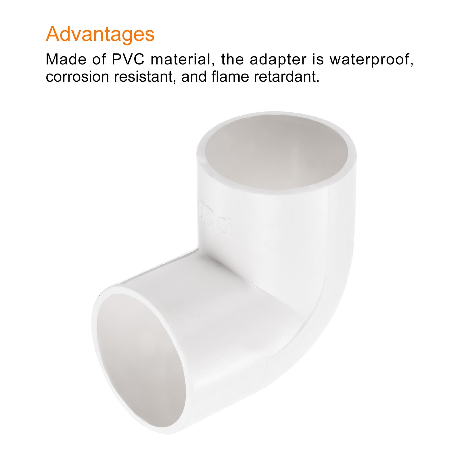 CIRCOPACK Accesorios De PVC En T De 90 Grados Para Tubos De PVC Estándar De  La, image size:1600x1600