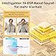 WEIYII Wiederaufladbares Soundgerät, Geräuschunterdrückung, 16 Kanäle, 4 Geräuschunterdrückungsmodi, wiederaufladbar, Gold