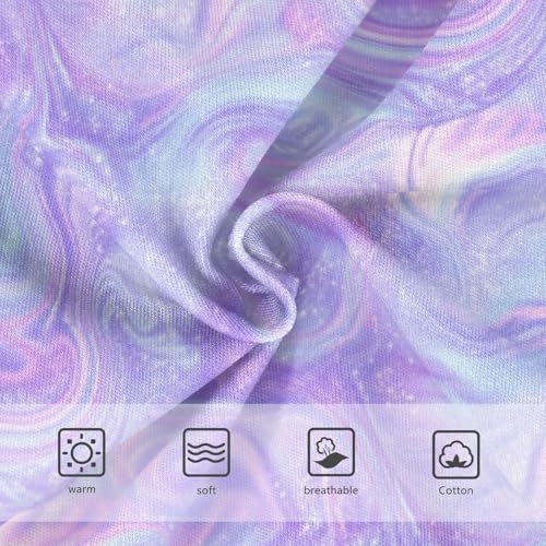 Joisal Pastel Purple Abstract Aesthetic Girl Panties Cute Toddler Girls Underwear Cotton Stylish Kids Briefs Undies 2t3