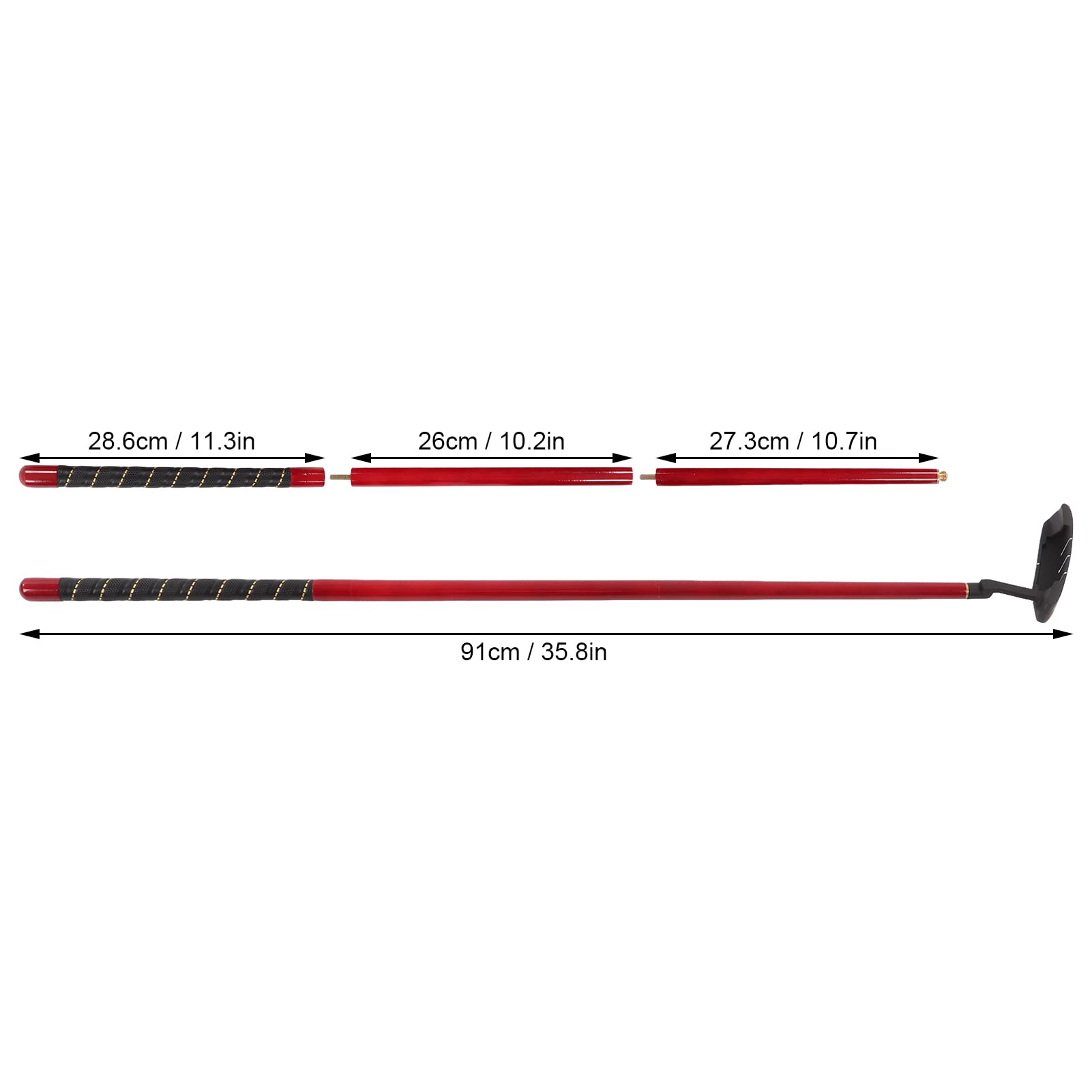 Golf-Putter, Tragbare Golf-Putter Für Zuhause Und Büro, Abnehmbarer Golf-Putter Mit DREI Abschnitten, Golf-Geschenkset, Golf-Zubehör