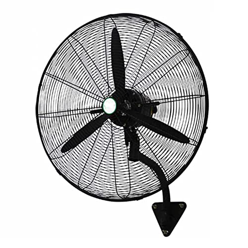 SaryEdge Ventilador de Pared, Ventilador eléctrico silencioso de Alta Resistencia, Ventilador Industrial de Pared para Exteriores, Tubo metálico de(Negro-550x650mm