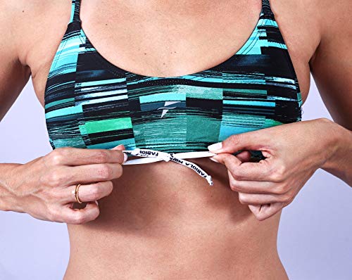 Fabíola Molina Top Para Natação Comfort Master 928, Multicolorido, Tamanho P/S