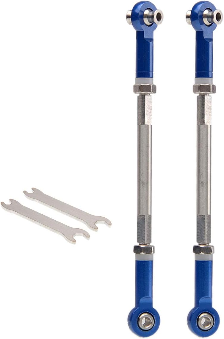 2Pcs 8547 110MM Stainless Steel Adjustable Front Tie Rod Toe Links for Traxxas 1/7 Unlimited Desert Racer UDR 85076-4 85086-4 RC Car Part
