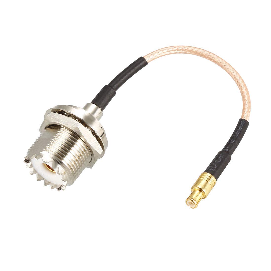 Cavo RG174 UHF Maschio A UHF PL259 SO239 Maschio Femmina Spina Jack Ad Angolo Retto Crimpare Connettore Coassiale Antenna RF Cavo Di Prolunga Coassiale